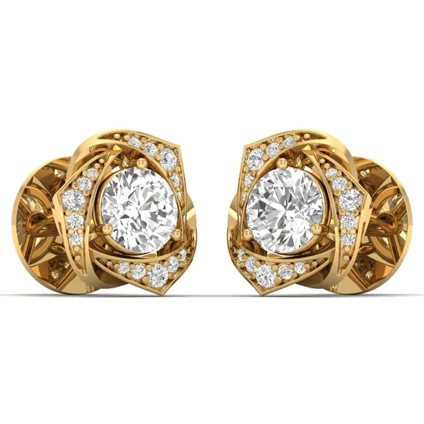 Zarina Twist Swing Earrings - View 2