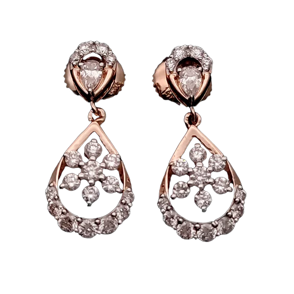 Radiant Cascade Diamond Stud Earrings - Laboratory-Grown Diamond Stud Earrings