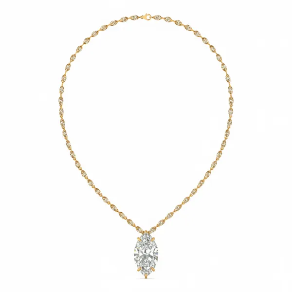 Exquisite Accent Diamond Necklace - Laboratory-Grown Diamond Necklace