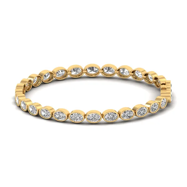 Polished Halo Diamond Bracelet - View 2