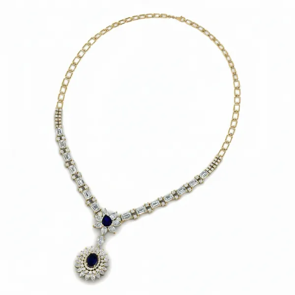 Couture Bib Diamond Necklace - View 3
