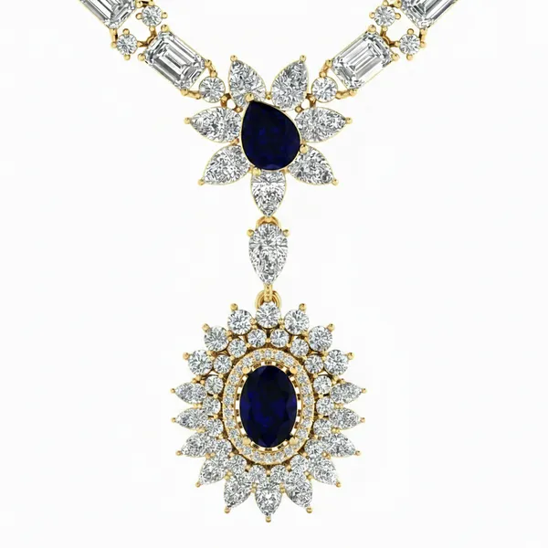 Couture Bib Diamond Necklace - View 4