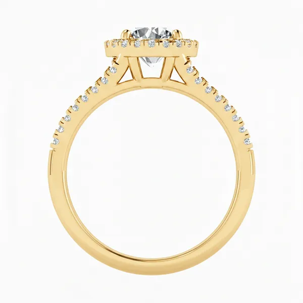 Golden Blossom Diamond Ring - View 3