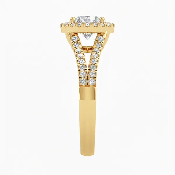 Golden Blossom Diamond Ring - View 4