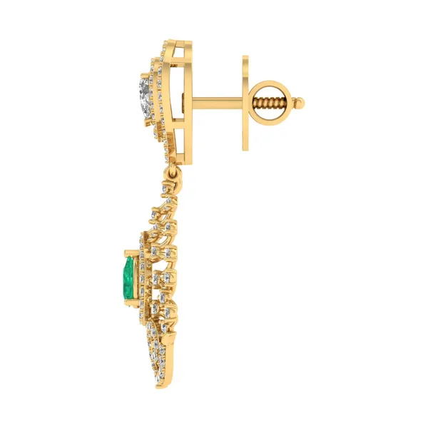 Lairesse Honeycomb Chandelier Earrings - View 3