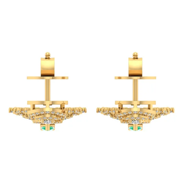 Lairesse Honeycomb Chandelier Earrings - View 4