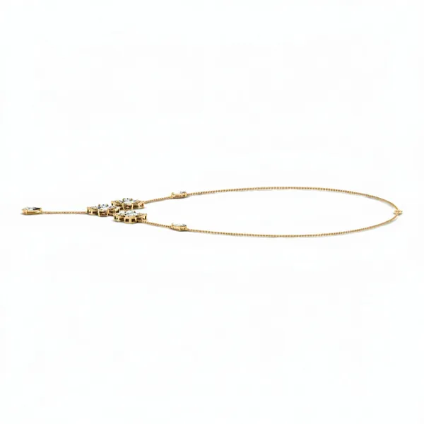 Regal Art Deco Diamond Necklace - View 2