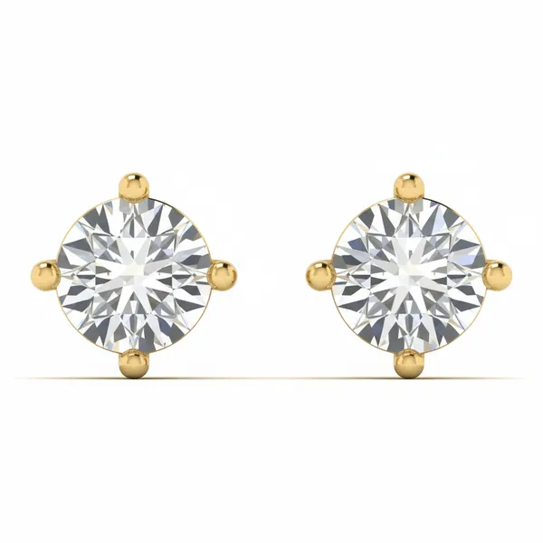 The Aurelian Wreath Solo Stone Earrings - Laboratory-Grown Diamond Earrings
