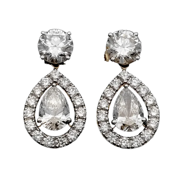 Graceful Aurora Diamond Earring & Mangalsutra Set MNEP1176