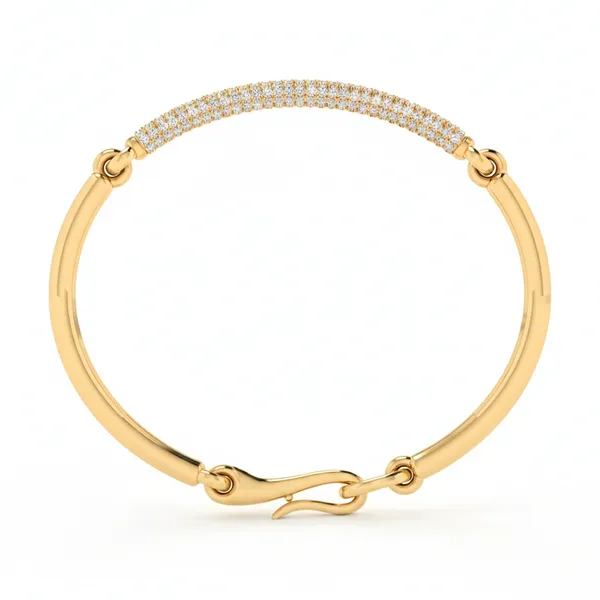 Bespoke Brilliance Diamond Bangle - View 3
