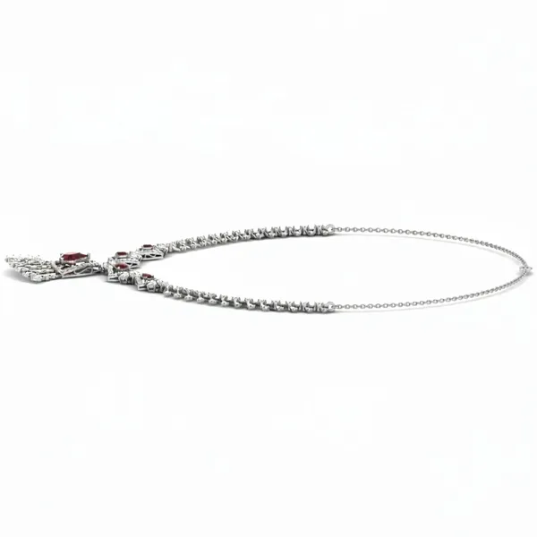 Glamorous Collar Diamond Necklace - View 2