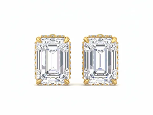 The Golconda Arch Linear Drop Earrings - Laboratory-Grown Diamond Earrings