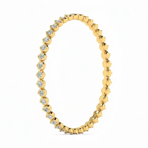 Sparkling Moonbeam Diamond Bangle - View 2