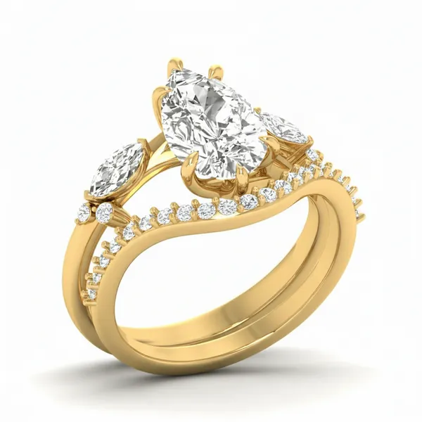 Bespoke Pave Diamond Ring - Laboratory-Grown Diamond Ladies Ring