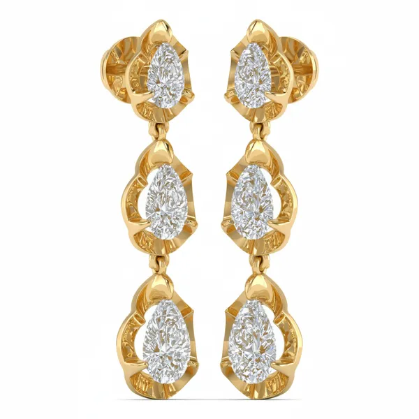 Favrile Scrollwork Sparkle Studs - View 2