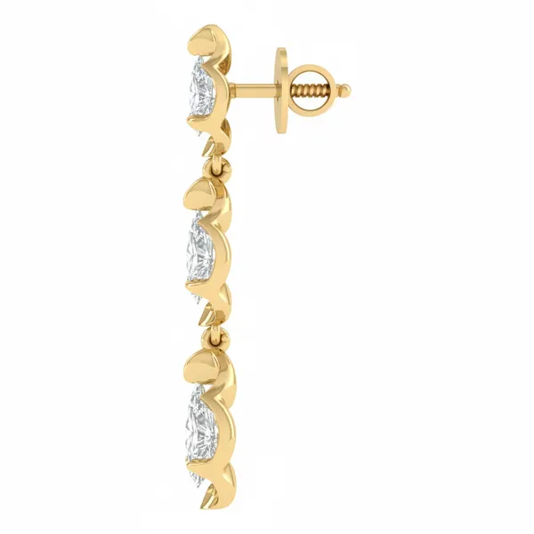 Favrile Scrollwork Sparkle Studs - View 3