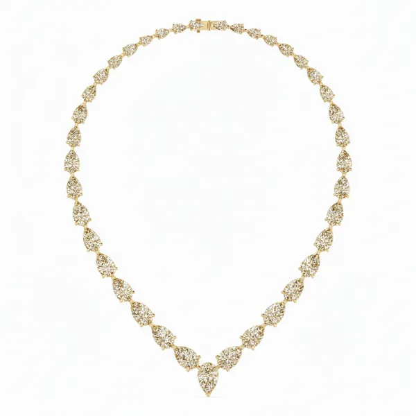 Exquisite Lariat Diamond Necklace - Laboratory-Grown Diamond Necklace