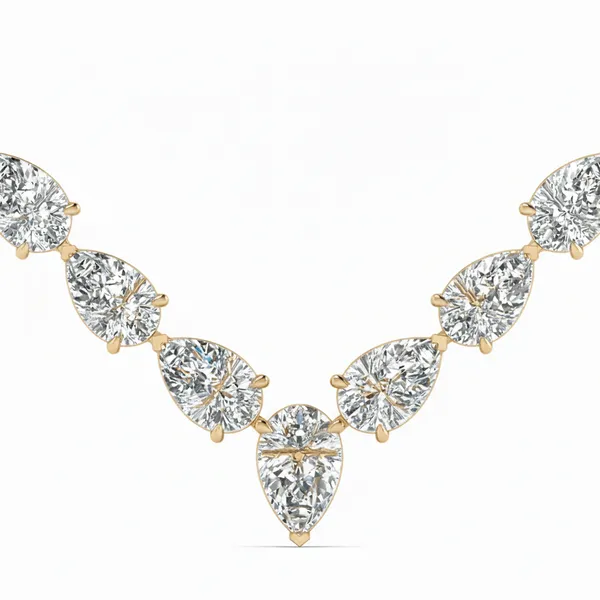 Exquisite Lariat Diamond Necklace - View 4