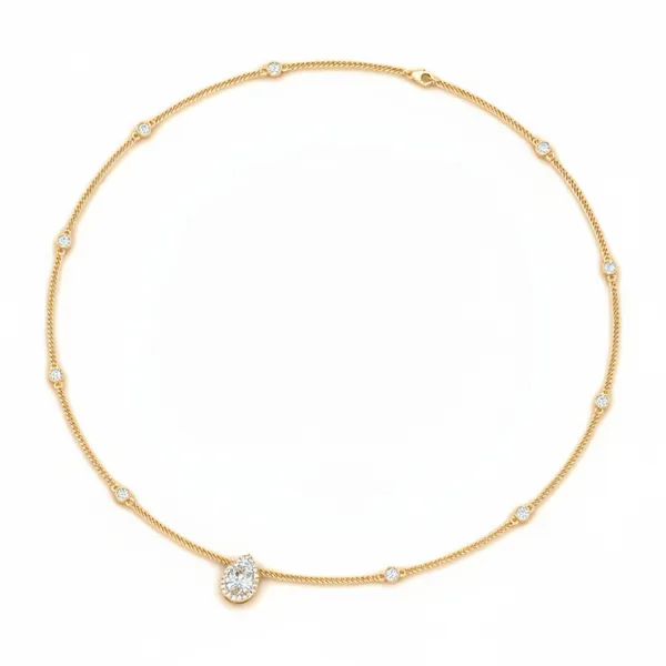Pristine Radiance Diamond Necklace - View 3