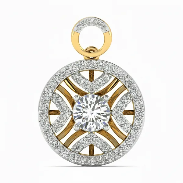 Whimsical Floral Diamond Pendant - Laboratory-Grown Diamond Pendant