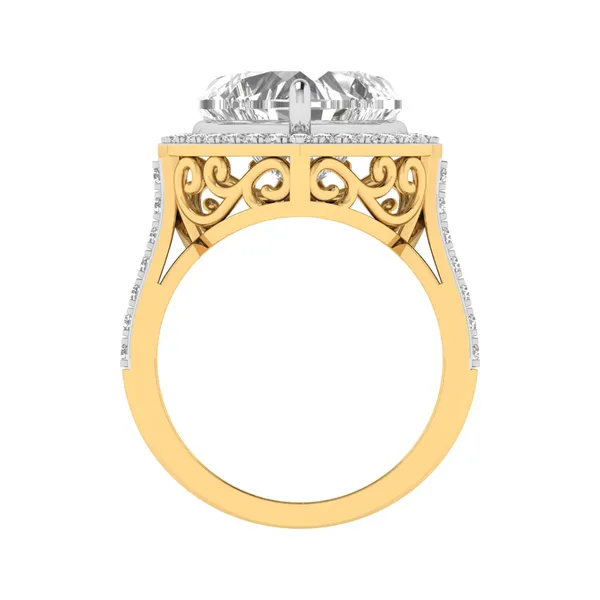 Opulent Solitaire Diamond Ring - View 3