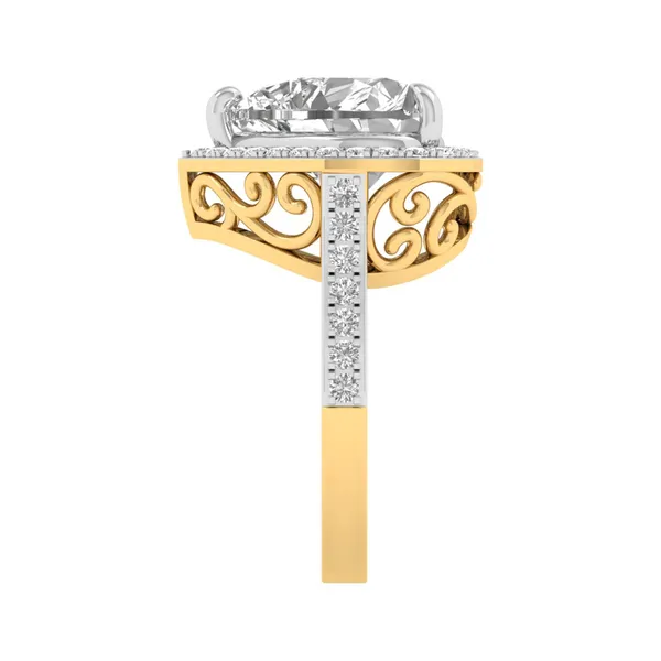 Opulent Solitaire Diamond Ring - View 4
