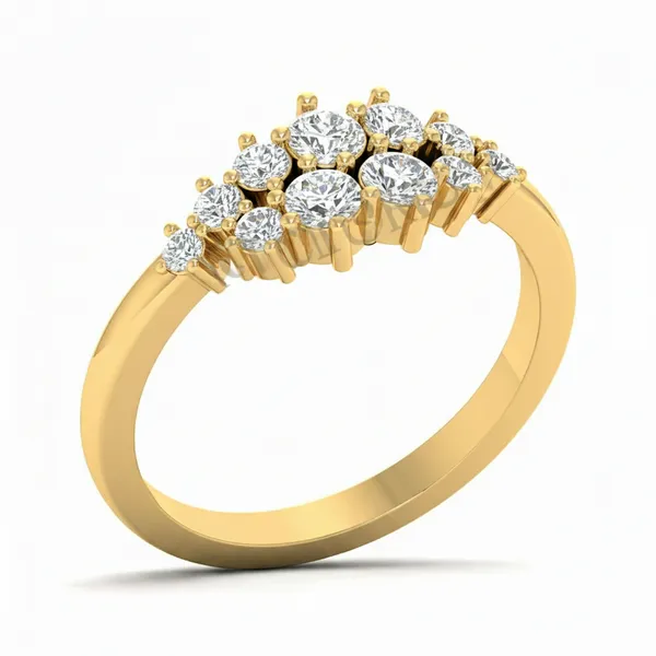 Radiant Filigree Diamond Ring - Laboratory-Grown Diamond Ladies Ring
