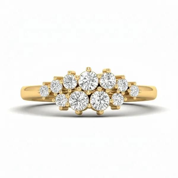 Radiant Filigree Diamond Ring - View 2