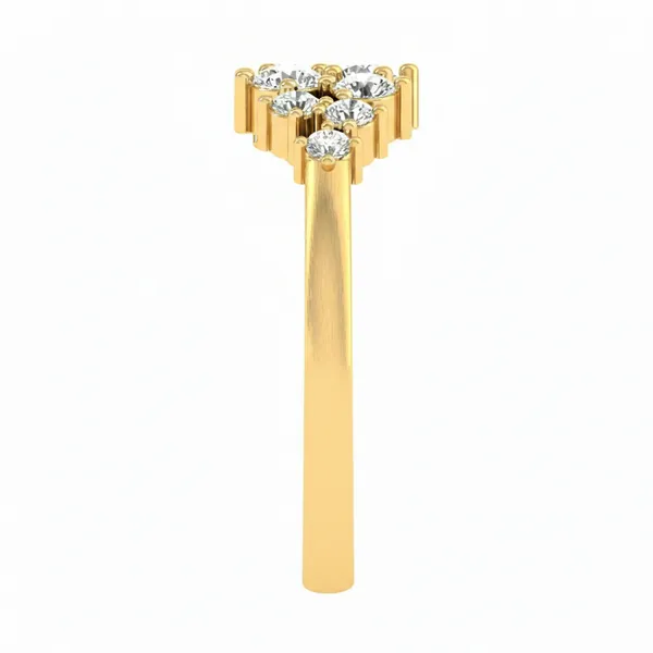 Radiant Filigree Diamond Ring - View 4