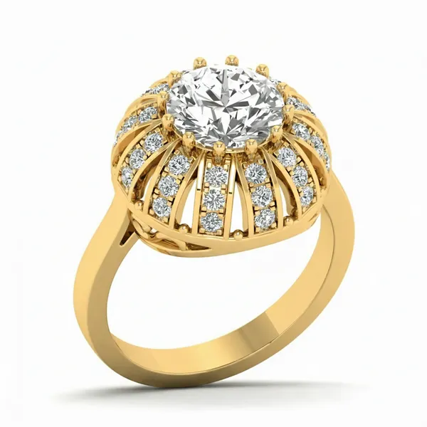 Bespoke Band Diamond Ring - Laboratory-Grown Diamond Ladies Ring