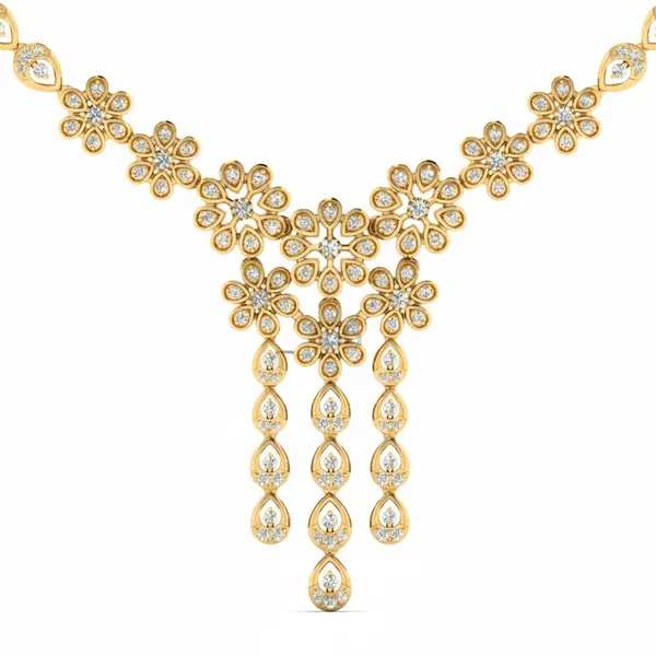 Sublime Classic Diamond Necklace - View 4