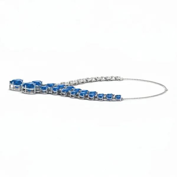 Serene Bezel Diamond Necklace - View 2