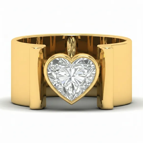 Captivating Lattice Diamond Ring - View 2