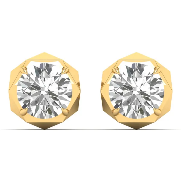The Diantha Crest Diamond Studs - Laboratory-Grown Diamond Earrings