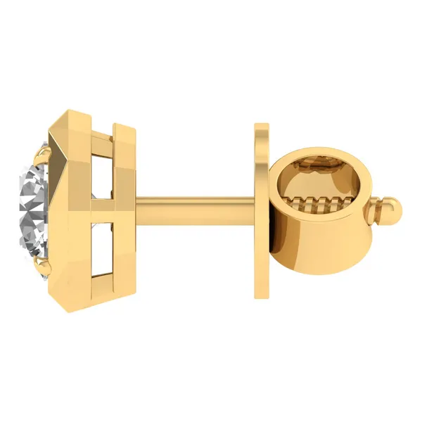 The Diantha Crest Diamond Studs - View 3