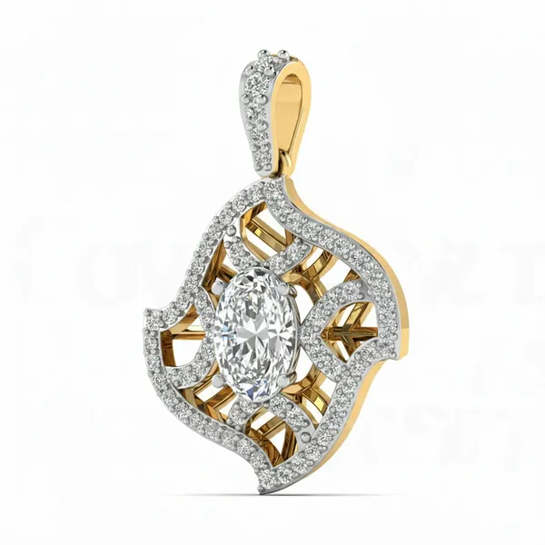 Sublime Aura Diamond Pendant - View 2