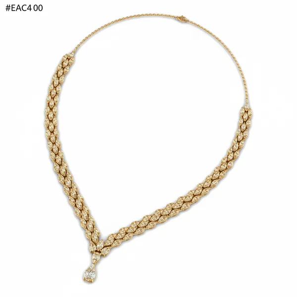 Ethereal Aurora Diamond Necklace - View 3
