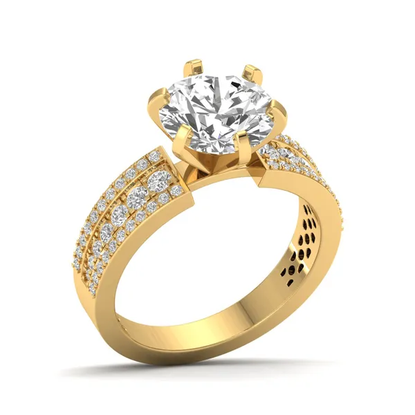 Harmonious Vintage Diamond Ring - Laboratory-Grown Diamond Ladies Ring
