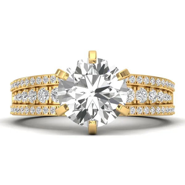 Harmonious Vintage Diamond Ring - View 2