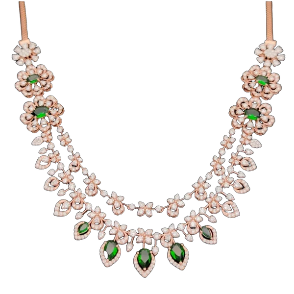 Radiant Petal Diamond Necklace - Laboratory-Grown Diamond Necklace