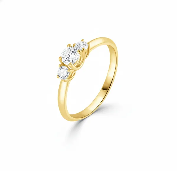 Luxurious Tiara Diamond Ring - Laboratory-Grown Diamond Ladies Ring