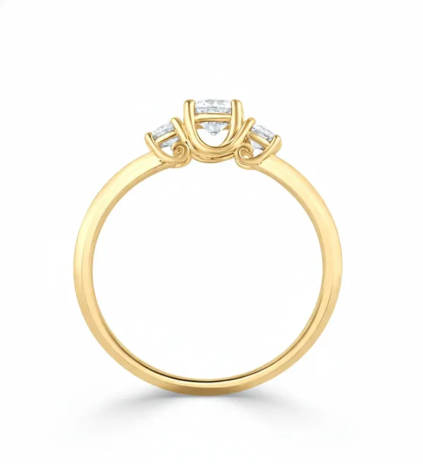Luxurious Tiara Diamond Ring - View 3