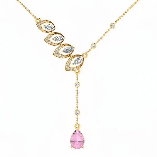 Ethereal Modern Diamond Necklace - View 4