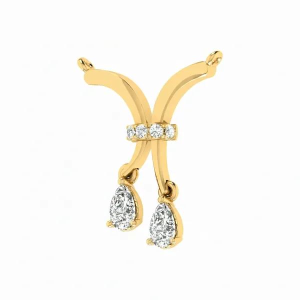 Opulent Celestial Diamond Mangalsutra - View 2
