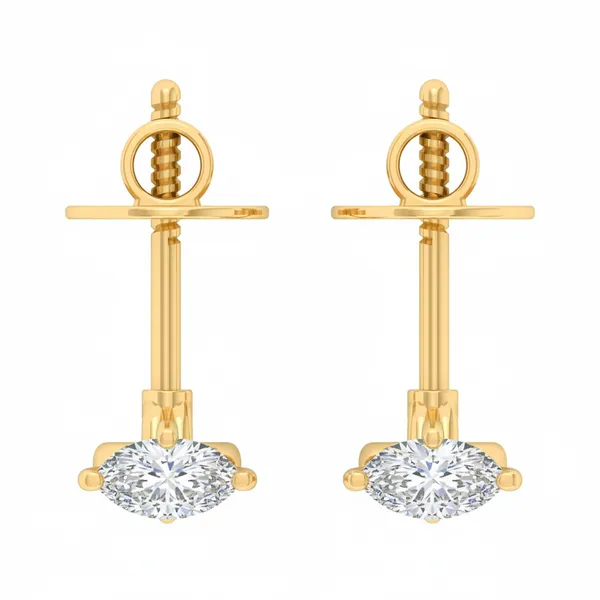 The Eglantine Bow Diamond Studs - View 4