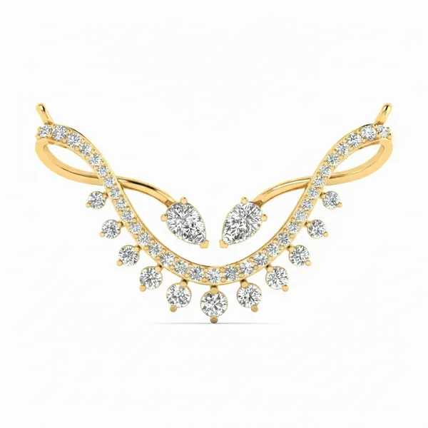 Timeless Teardrop Diamond Mangalsutra - Laboratory-Grown Diamond Mangalsutra