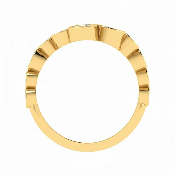 Refined Ribbon Diamond Ring - View 3