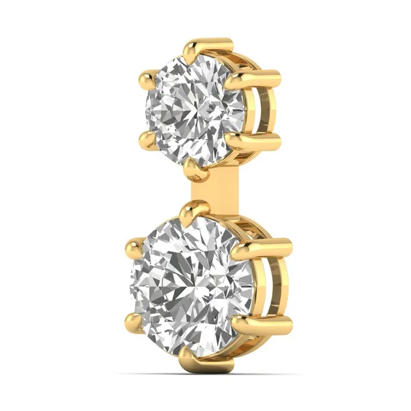 Radiance Floral Diamond Pendant - View 2