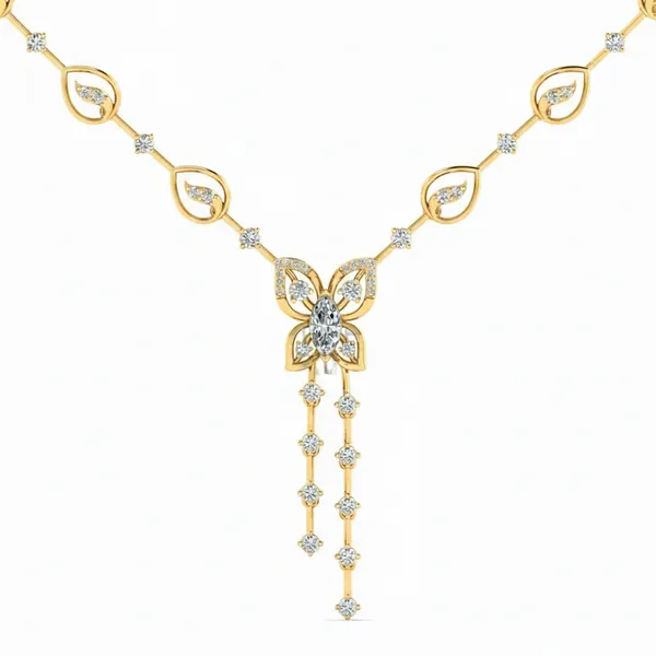 Couture Layered Diamond Necklace - View 4