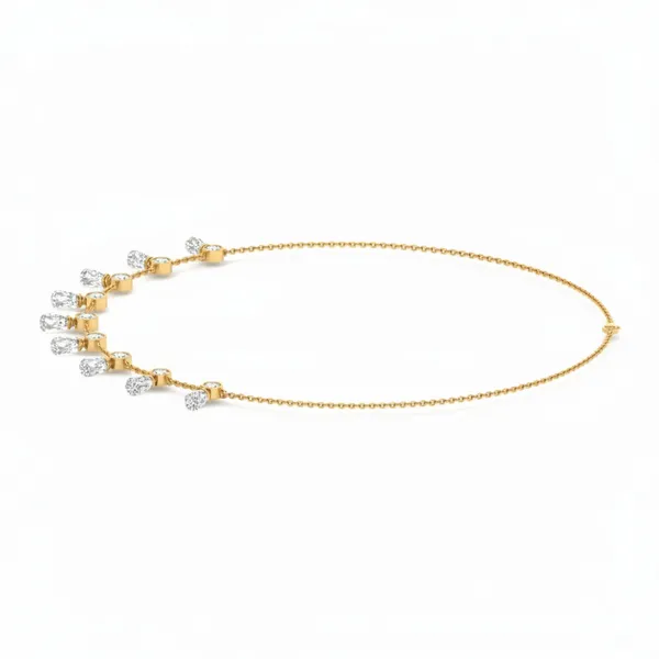 Imperial Tassel Diamond Necklace - View 2